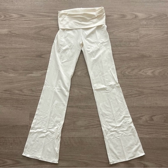 NWT SKIMS Cotton Jersey Foldover Pant in MARBLE sz XS - RARE - Picture 3 of 6